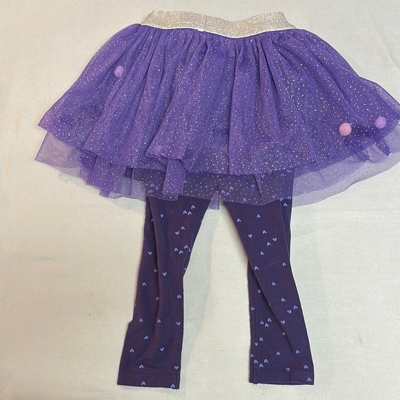 Souris Mini Purple Sparkly Tutu with Leggings - Picture 5 of 6